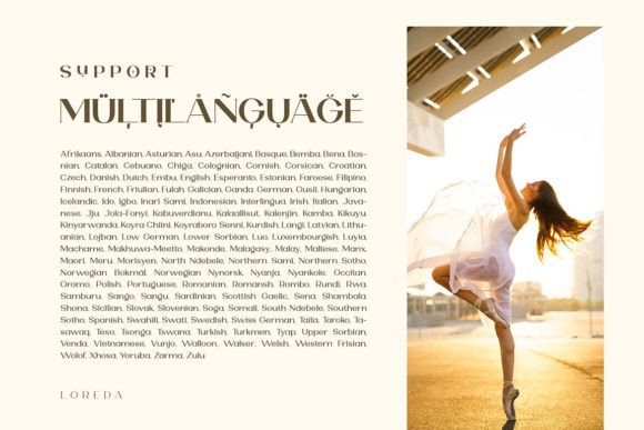 Loreda Font PNG with transparent background - Preview 2