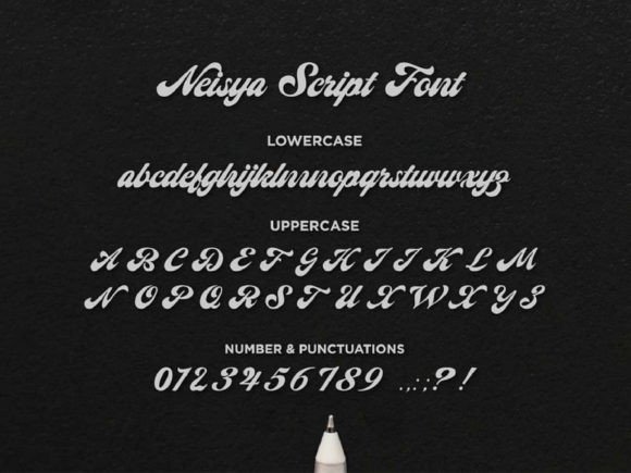 Neisya Font PNG with transparent background - Preview 2