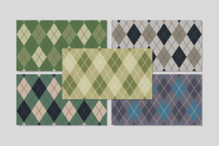 Seamless Military Argyle Patterns Graphic by DesignScape Arts ...