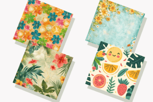 Summer Digital Paper Bundle Graphic by Regulrcrative · Creative Fabrica