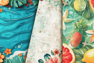 Summer Digital Papers Bundle Graphic by Regulrcrative · Creative Fabrica
