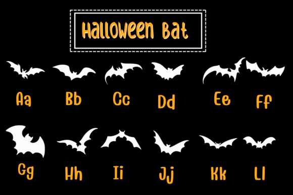 Halloween Bat Font - Preview 1