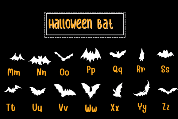Halloween Bat Font - Preview 2