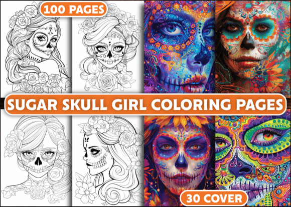 100 Sugar Skull Girl Coloring Pages