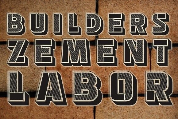 Abstract Blocks Font - Preview 2