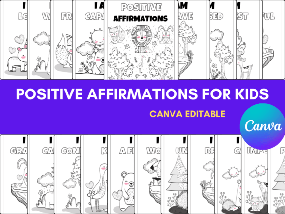 Affirmation Coloring Pages for Kids