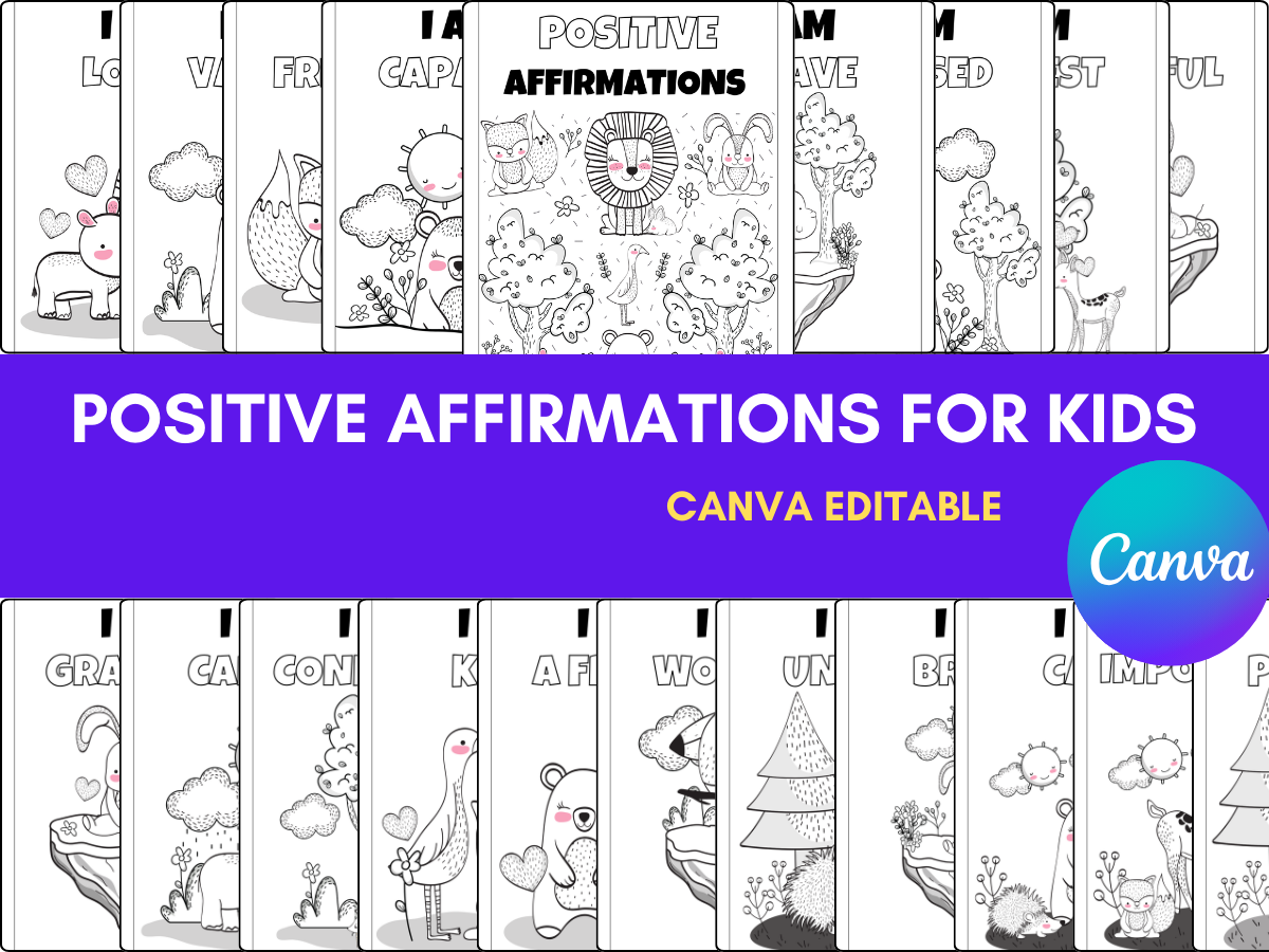 Affirmation Coloring Pages for Kids