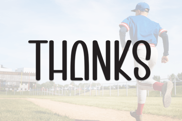 Baseball Player Font - Preview 6