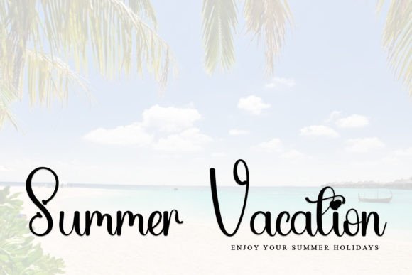 Beautiful Sunset Font - Preview 3