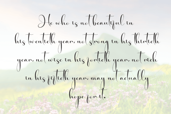 Beauty Nature Font - Preview 5