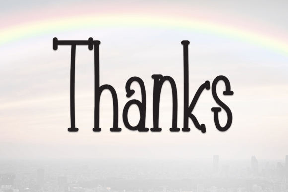 Beauty Rainbow Font - Preview 6