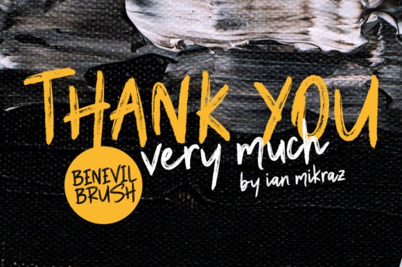 Benevil Brush Font - Preview 6