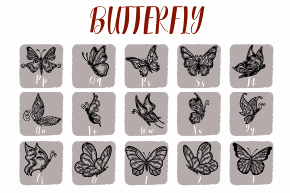 Butterfly Font - Preview 1