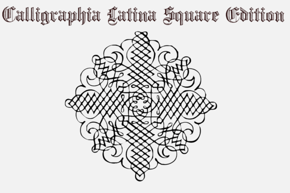 Calligraphia Latina Square Edition Font - Preview 1
