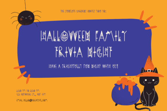 Cute Halloween Font - Preview 2
