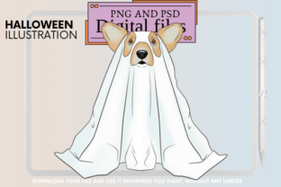 Dog in Ghost Costume Graphic by rayan · Creative Fabrica