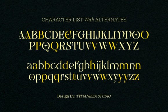 Genshino Font PNG with transparent background - Preview 1