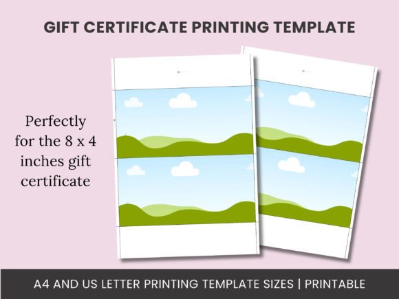 Gift Certificate Canva Print Template