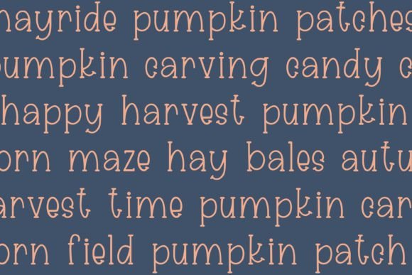 Harvest Hayride Font PNG with transparent background - Preview 2