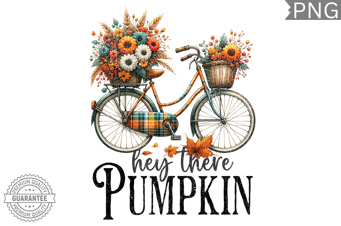 Hey There Pumpkin Sublimation PNG Design Graphic by fokira · Creative ...