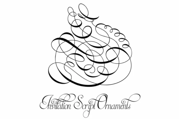 Invitation Script Font PNG with transparent background - Preview 2
