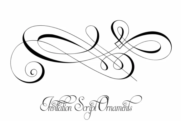 Invitation Script Font PNG with transparent background - Preview 3
