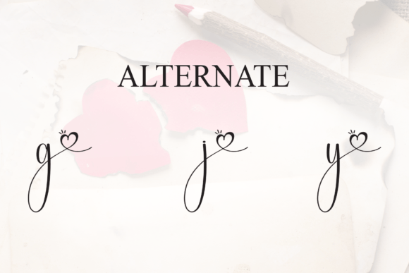 Lovely History Font PNG with transparent background - Preview 6