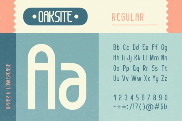 Oaksite Font PNG with transparent background - Preview 1