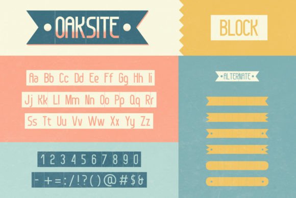 Oaksite Font PNG with transparent background - Preview 4