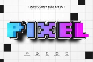 Pixel Theme Editable Text Effect Graphic by Niestart Creation ...