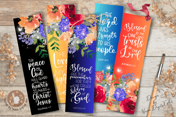 Printable Bible Verses Bookmark Set #036