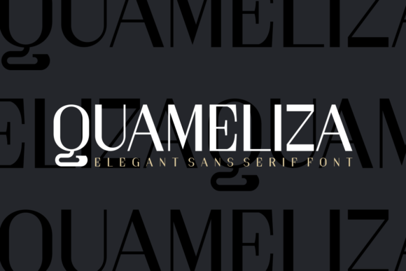 Quameliza Font PNG with transparent background - Preview 2