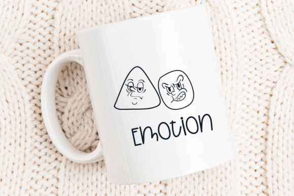 Retro Emotion Font PNG with transparent background - Preview 4
