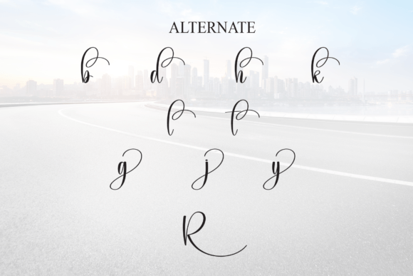 Roadway Font PNG with transparent background - Preview 6