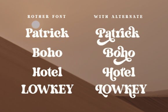 Rother Font PNG with transparent background - Preview 1