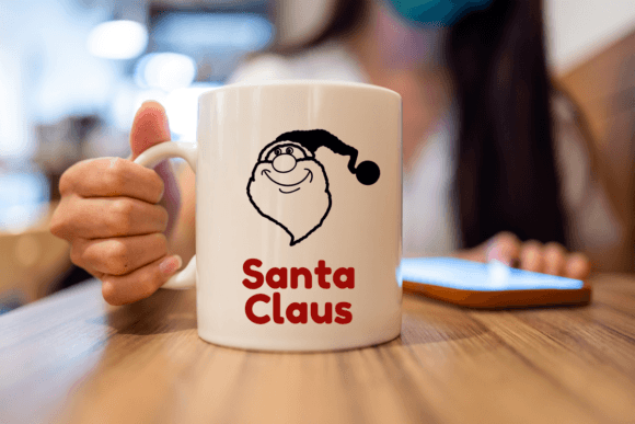 Santa Claus Doodle Font PNG with transparent background - Preview 6