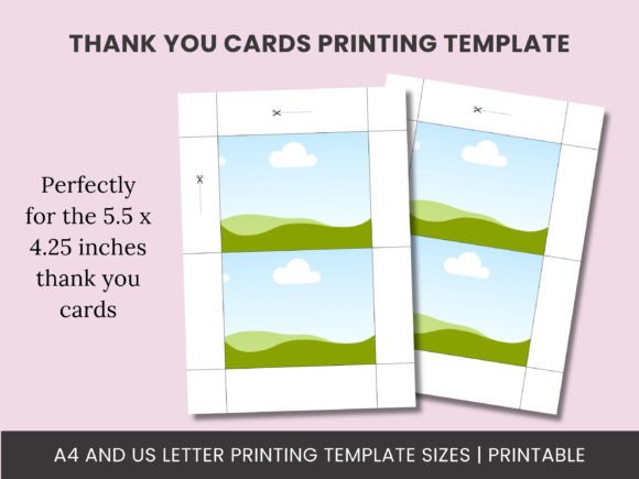 Thank You Cards Canva Print Template