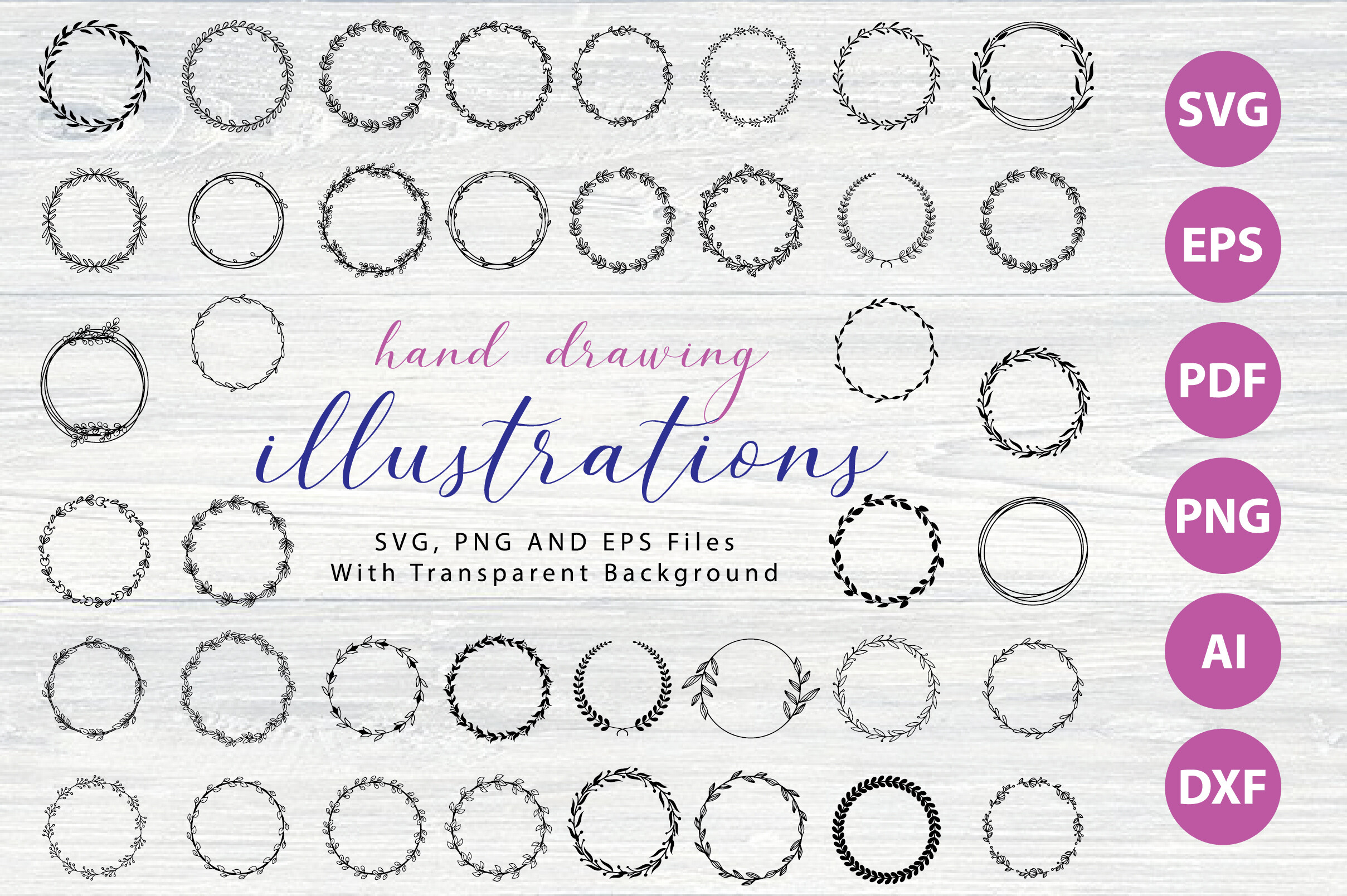 Wreath Circle SVG Bundle