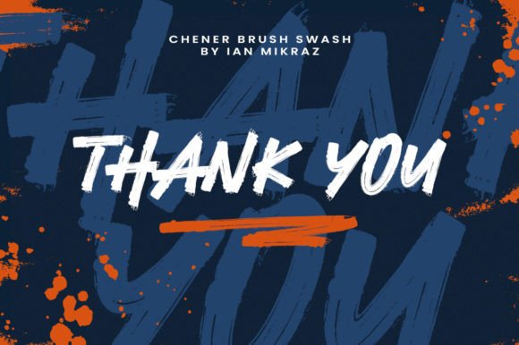 Chener Brush Font - Preview 6