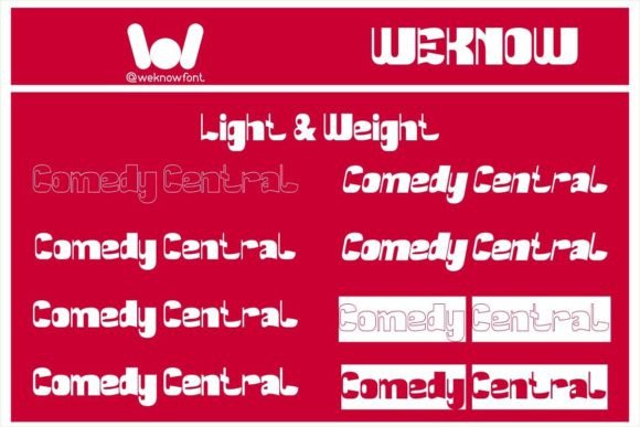 Comedy Central Font PNG with transparent background - Preview 5