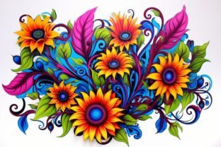 Creative Floral Artwork Flower Graphics Graphic by Ranya Art Studio ...