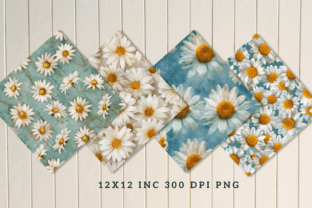 Daisy Digital Paper Bundle Graphic by Regulrcrative · Creative Fabrica