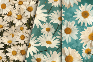 Daisy Digital Paper Bundle Graphic by Regulrcrative · Creative Fabrica