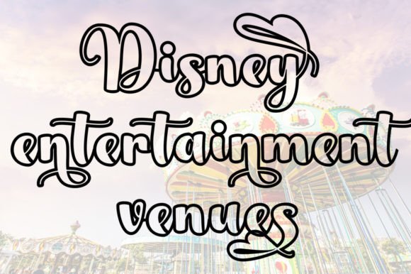 Disney Outline Font - Preview 2