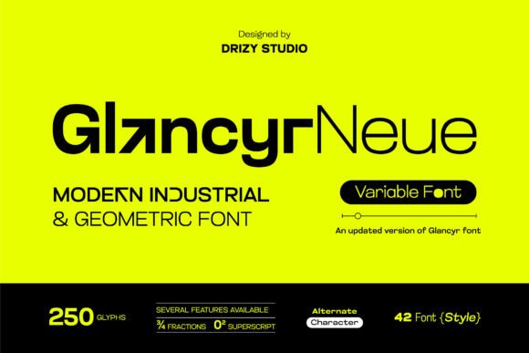 Glancyr Neue Font - Preview 1