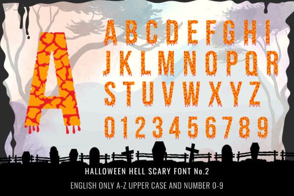 Halloween Hell Scary Font - Preview 4