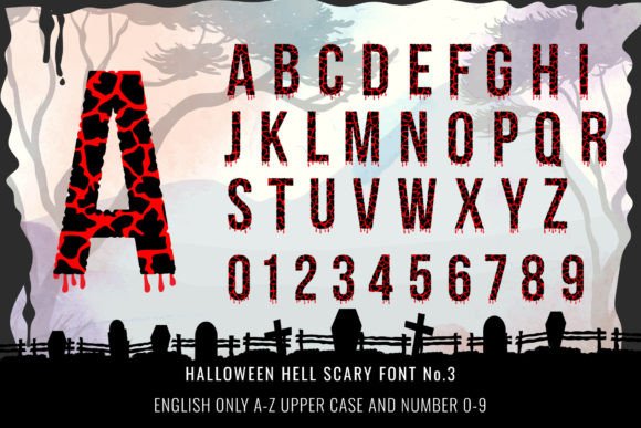 Halloween Hell Scary Font - Preview 5