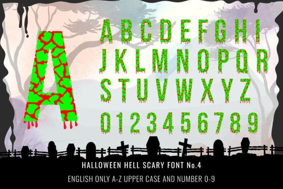 Halloween Hell Scary Font - Preview 6