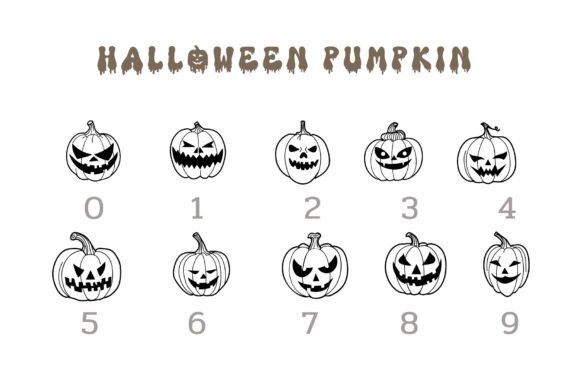 Halloween Pumpkin Doodle Font - Preview 3