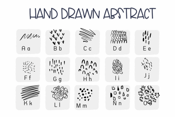 Hand Drawn Abstract Font - Preview 1
